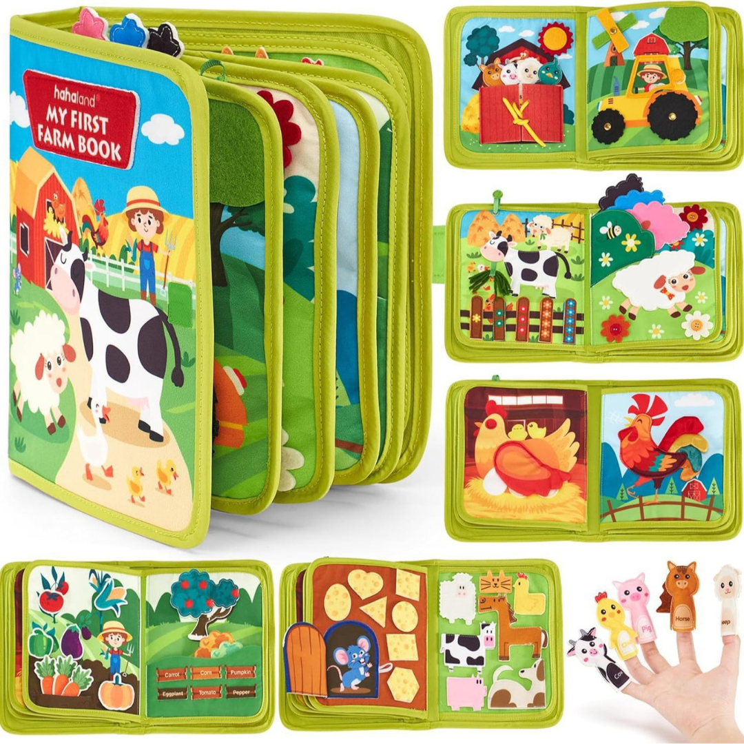 Sensory Montessori activity book for little explorers