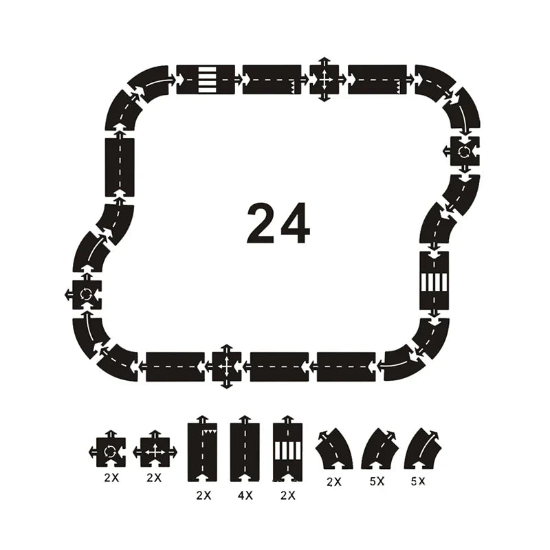Build & Race Road Set