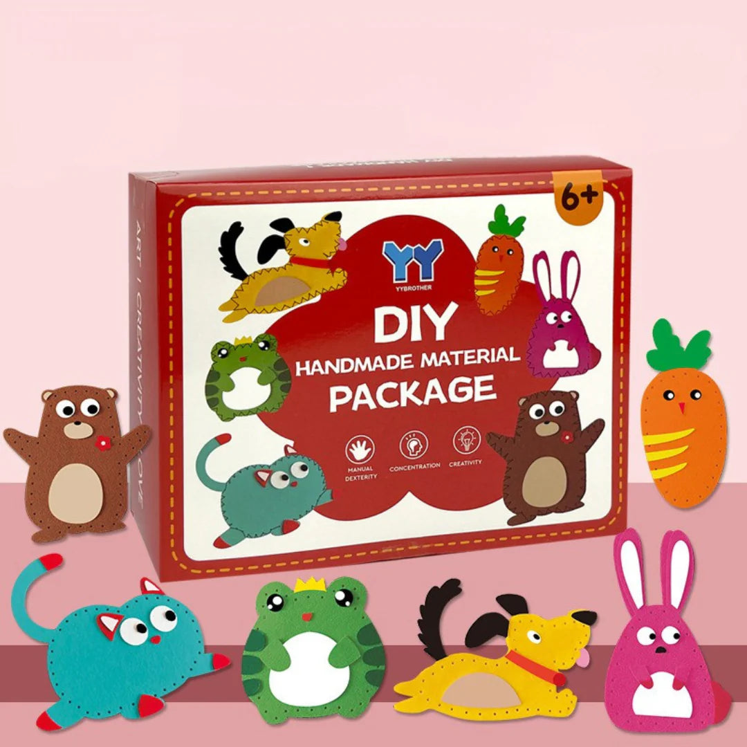 DIY Felt Animal Sewing Kit – Safe & Fun Craft for Kids