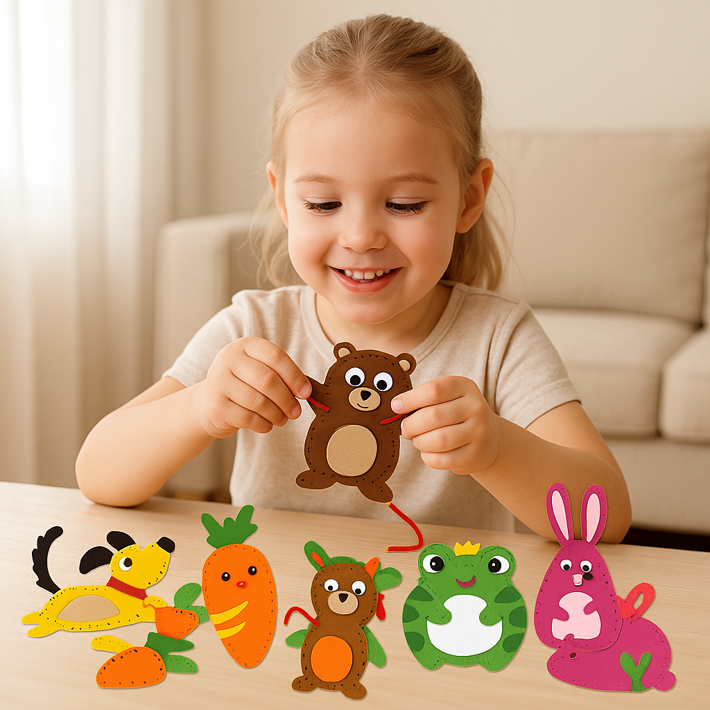 DIY Felt Animal Sewing Kit – Safe & Fun Craft for Kids