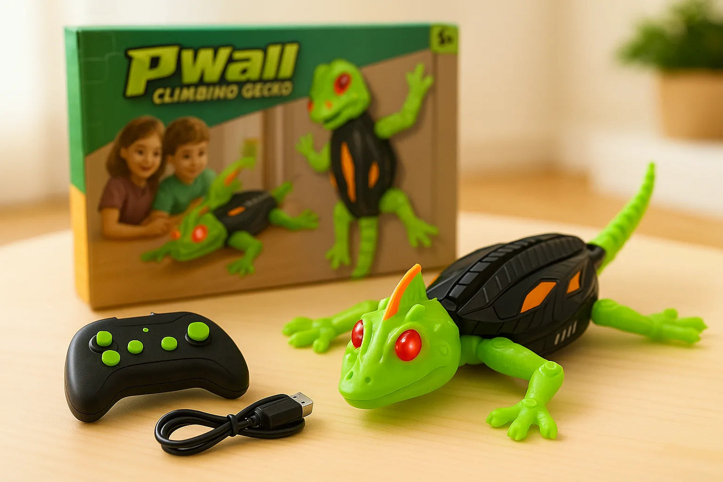 RC wall-climbing gecko toy