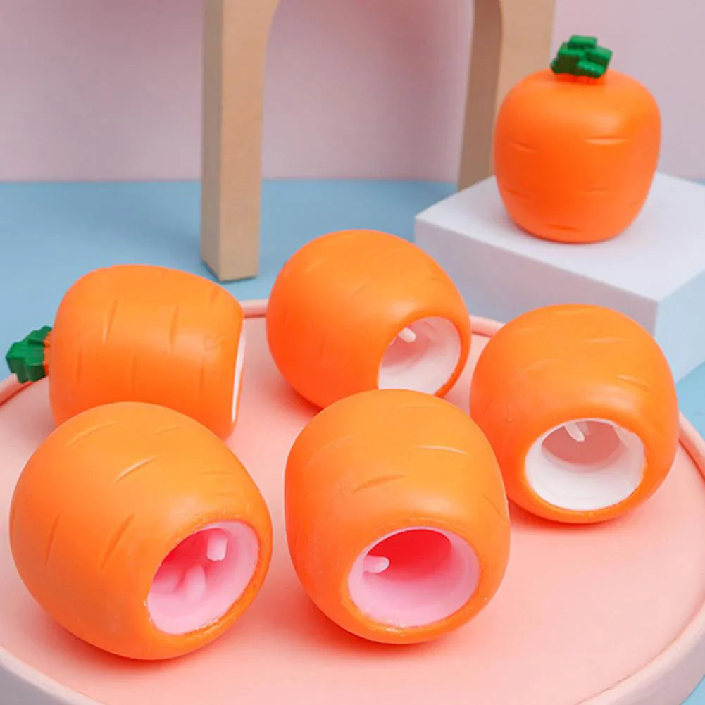 Bunny Carrot Stress Reliever - Squeeze, Relax, and Unwind